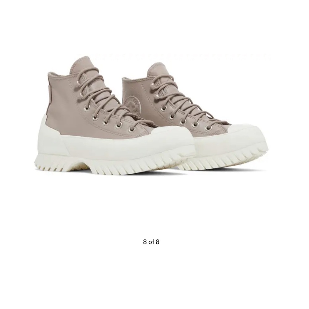 Converse Taupe and White Winter Boots